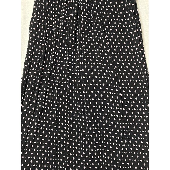 Alfani Intimates Black  Pink Diamond Pattern Sleeveless Maxi Dress XL Athleisure - Picture 3 of 14